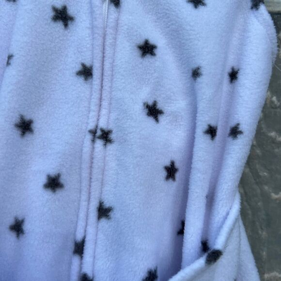 HALO Micro Fleece Sleepsack Swaddle, TOG 3.0, Mini Stars Charcoal, newborn - Picture 5 of 6